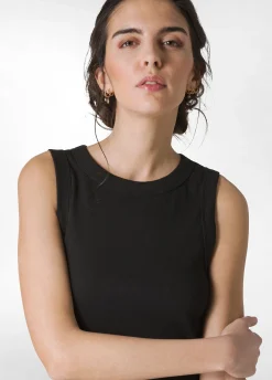 Store Top In Costina Effetto Vintage Nero Donna Top & T-Shirts