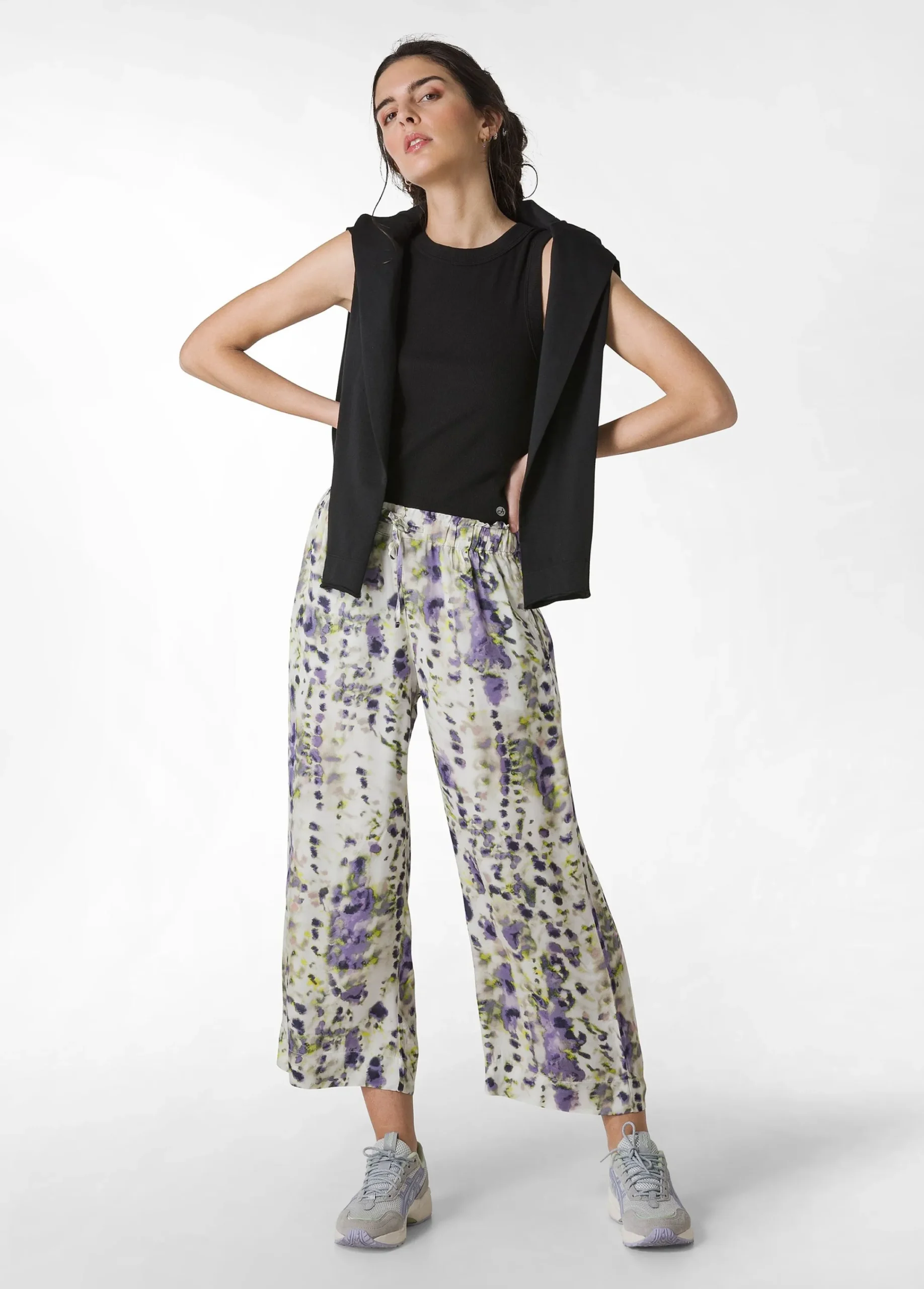 Store Top In Costina Effetto Vintage Nero Donna Top & T-Shirts