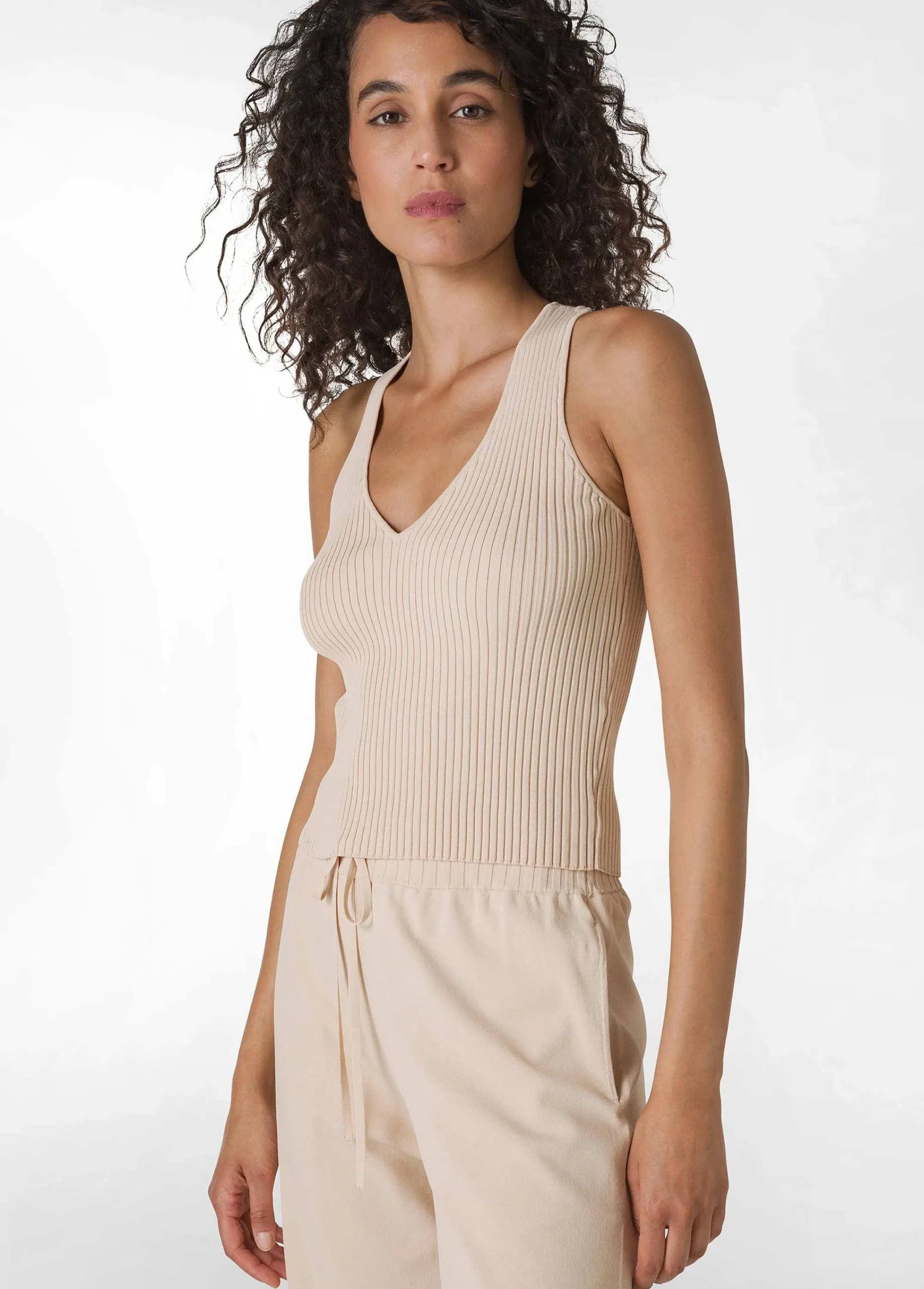 Shop Top In Maglia Di Rayon Nero Donna Felpe & Maglieria