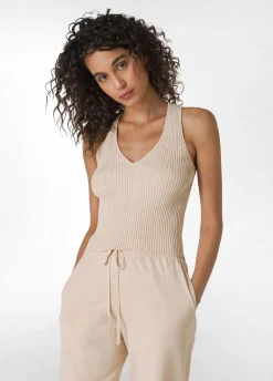 Shop Top In Maglia Di Rayon Nero Donna Felpe & Maglieria