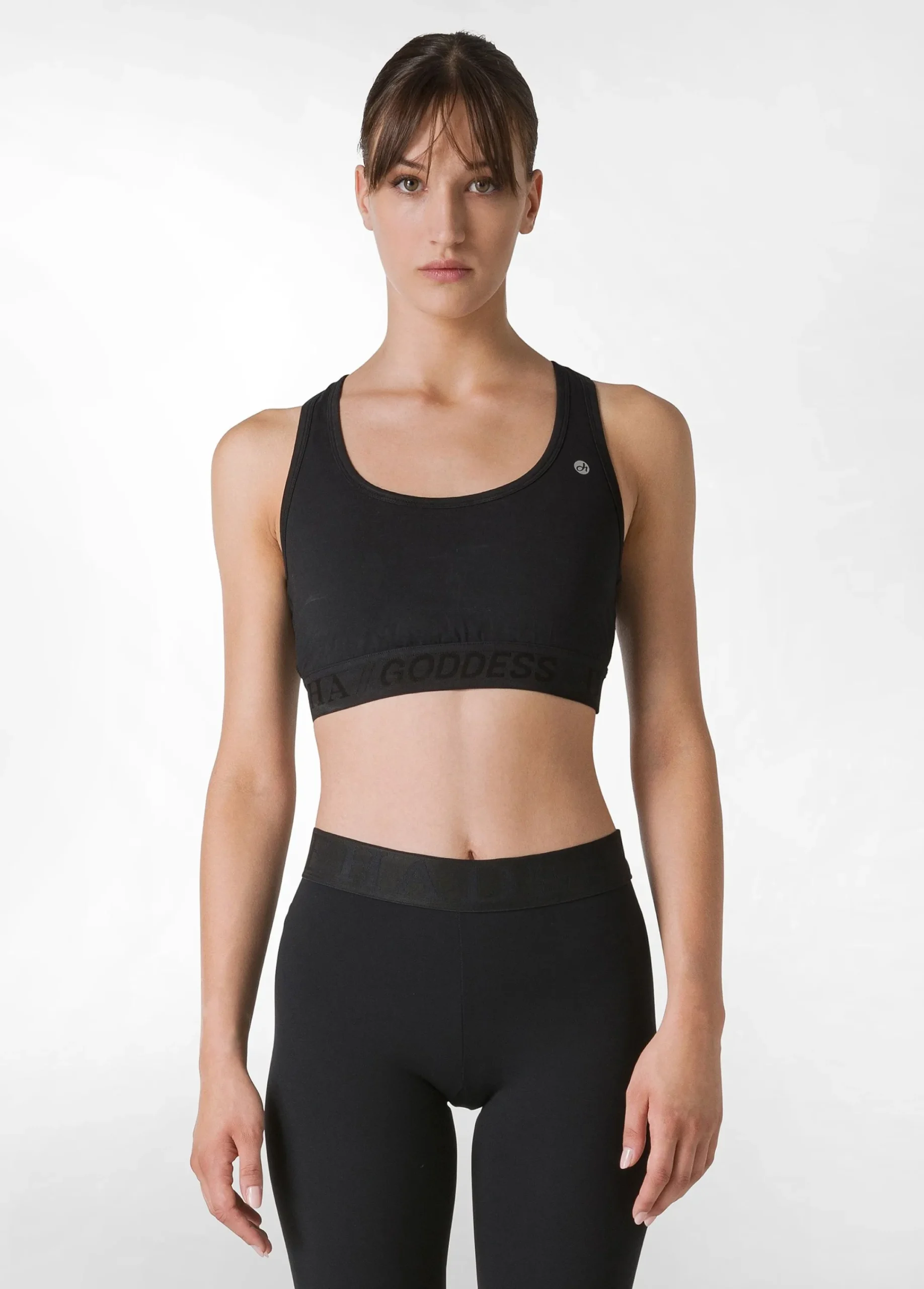 New Top Vogatore Jersey Stretch Nero Donna Canotte E Reggiseni Sportivi