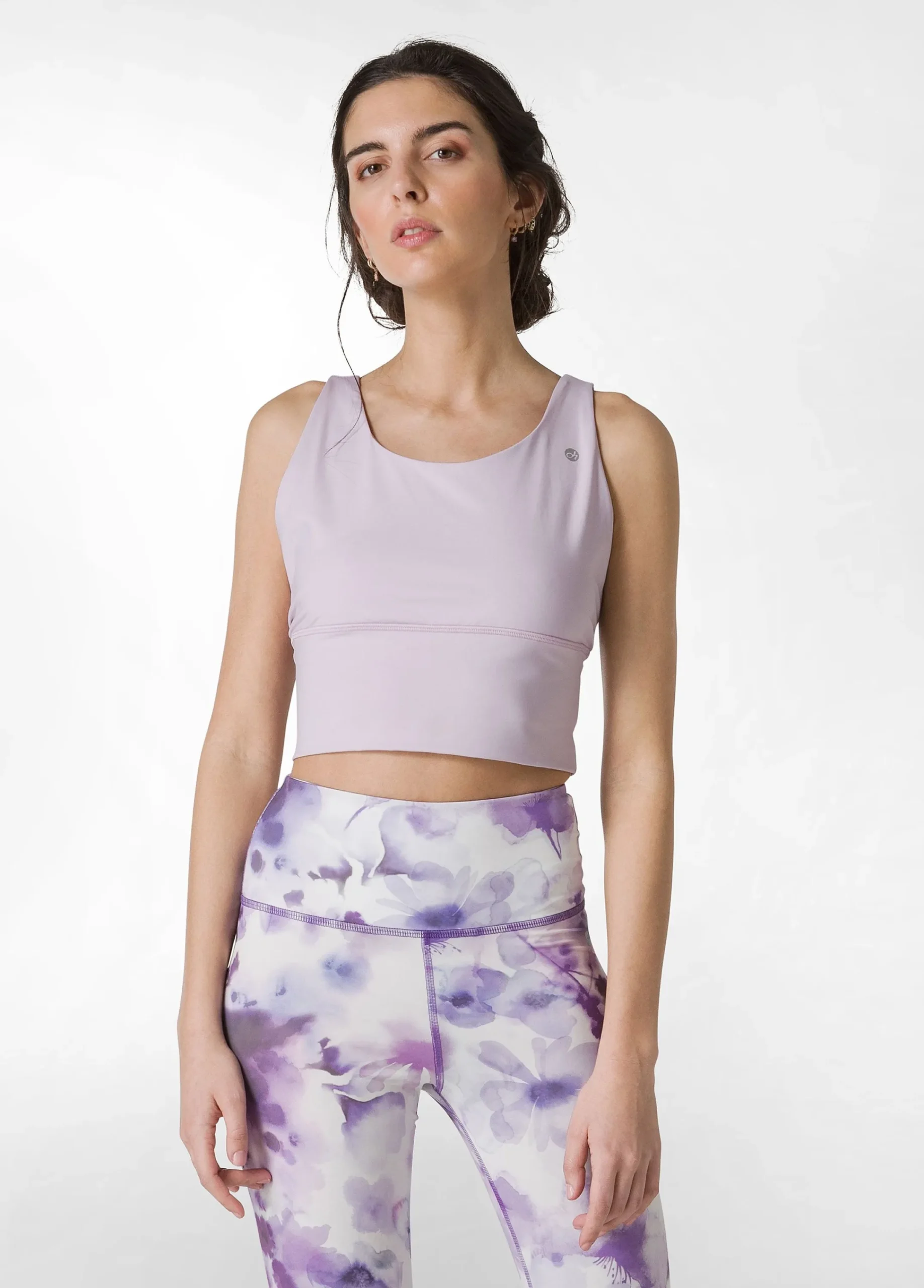 Best Top Yoga In Microfibra Riciclata Viola Donna Canotte E Reggiseni Sportivi