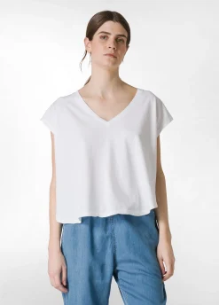 Best Sale T-Shirt Ampia Bianco Donna Top & T-Shirts