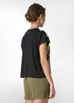 Sale T-Shirt Ampia Con Scritte Nero Donna Top & T-Shirts