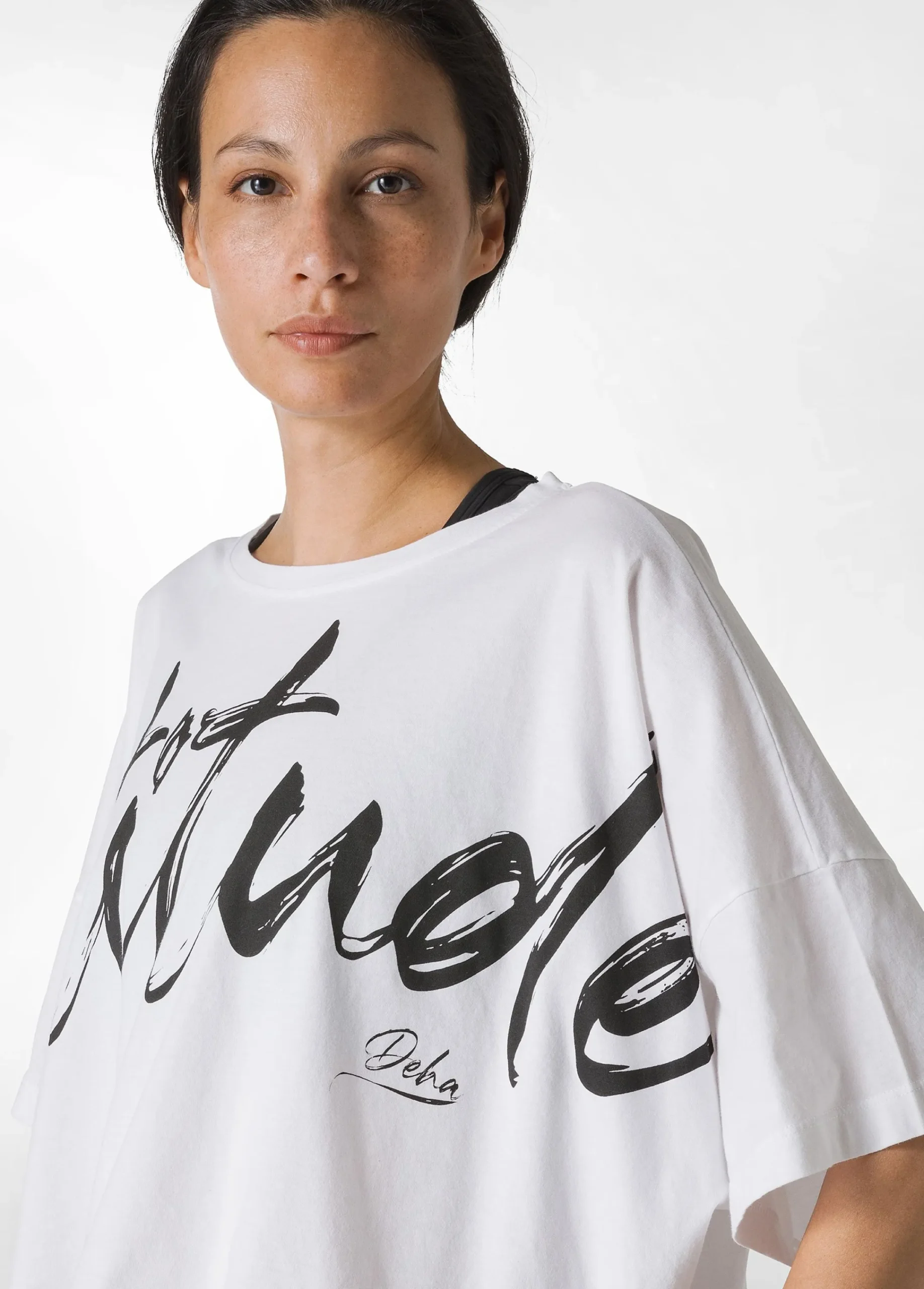 Store T-Shirt Cropped Leggera Effetto Vintage Bianco Donna Top & T-Shirts