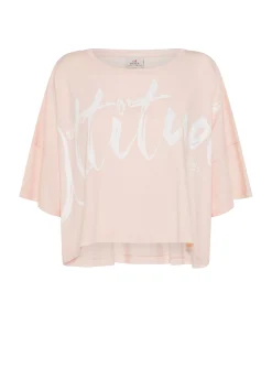 Store T-Shirt Cropped Leggera Effetto Vintage Rosa Donna Top & T-Shirts