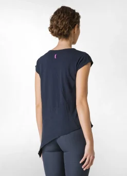 Flash Sale T-Shirt Fiammata Effetto Vintage Blu Donna Top & T-Shirts