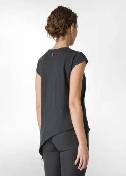 Online T-Shirt Fiammata Effetto Vintage Nero Donna Top & T-Shirts
