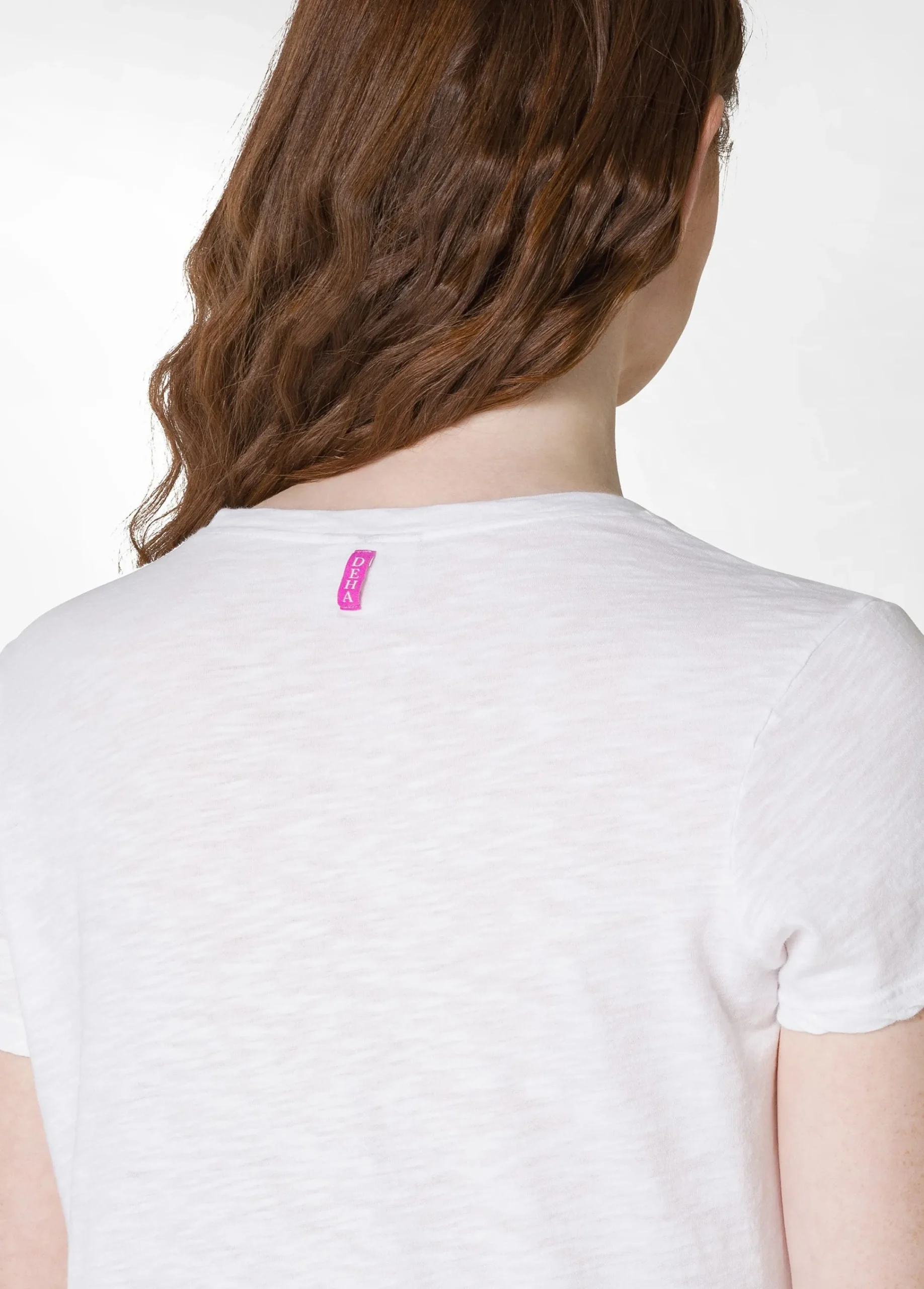 Store T-Shirt In Jersey Fiammato Bianco Donna Top & T-Shirts