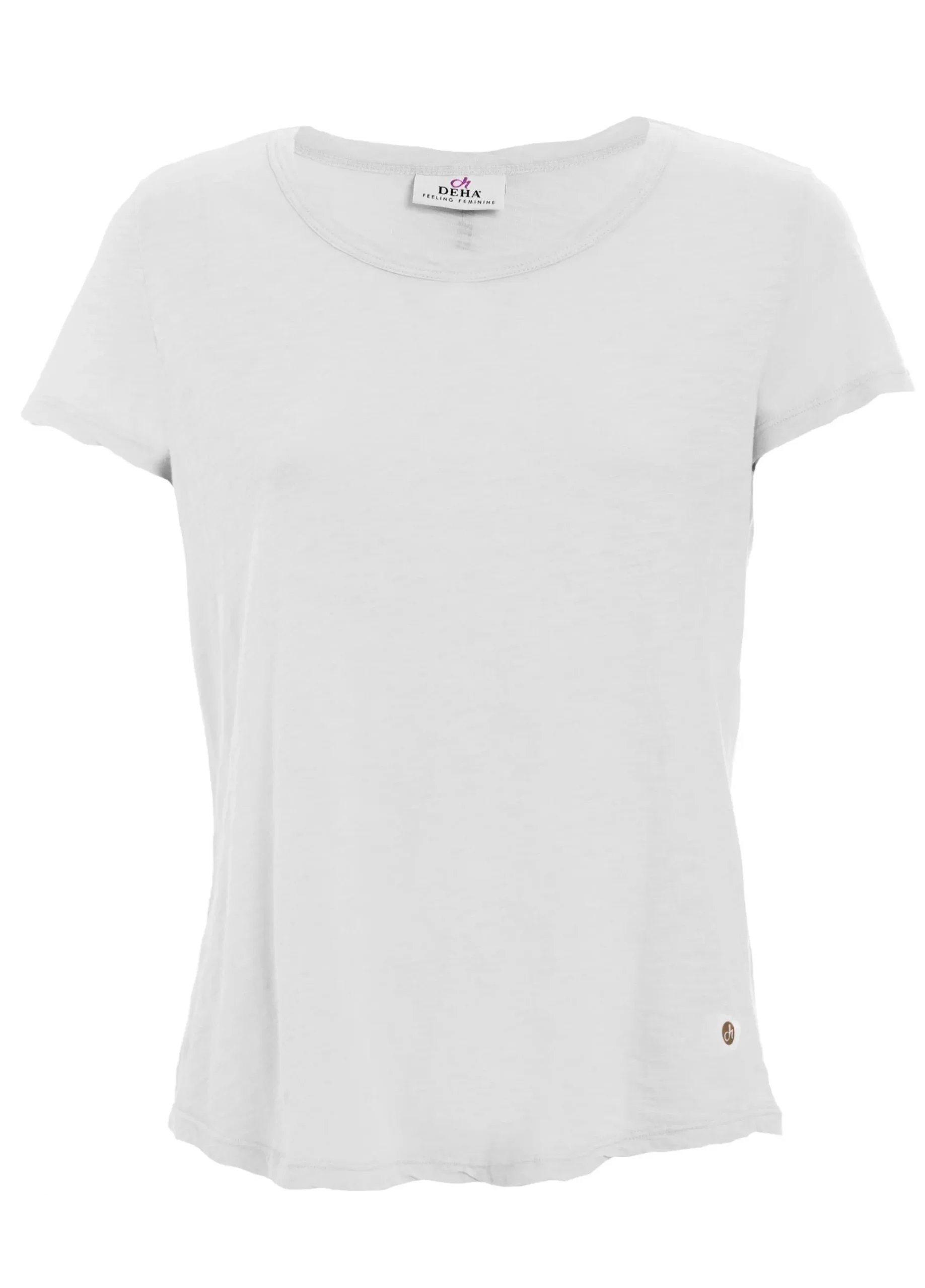 Store T-Shirt In Jersey Fiammato Bianco Donna Top & T-Shirts