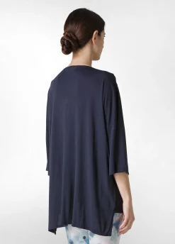 Flash Sale T-Shirt Maxi In Viscosa Blu Donna Top & T-Shirts
