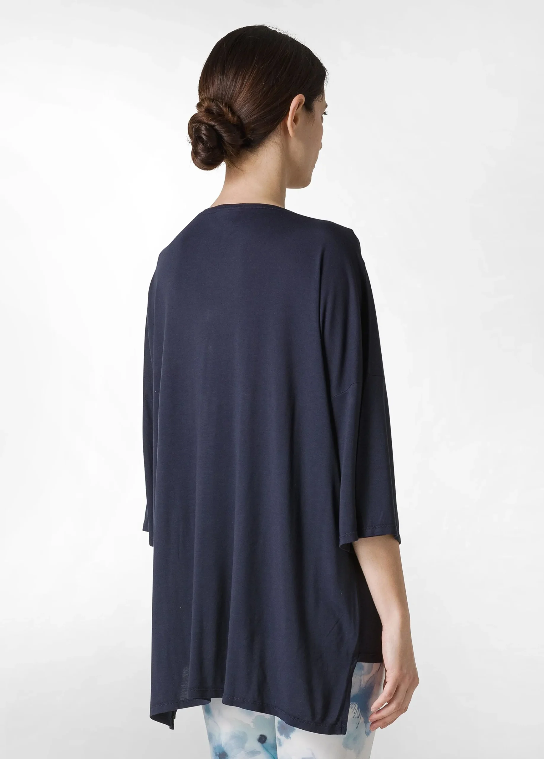Flash Sale T-Shirt Maxi In Viscosa Blu Donna Top & T-Shirts