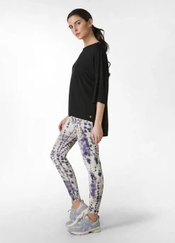 Store T-Shirt Maxi In Viscosa Nero Donna Top & T-Shirts