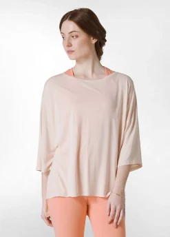 Shop T-Shirt Maxi In Viscosa Rosa Donna Top & T-Shirts
