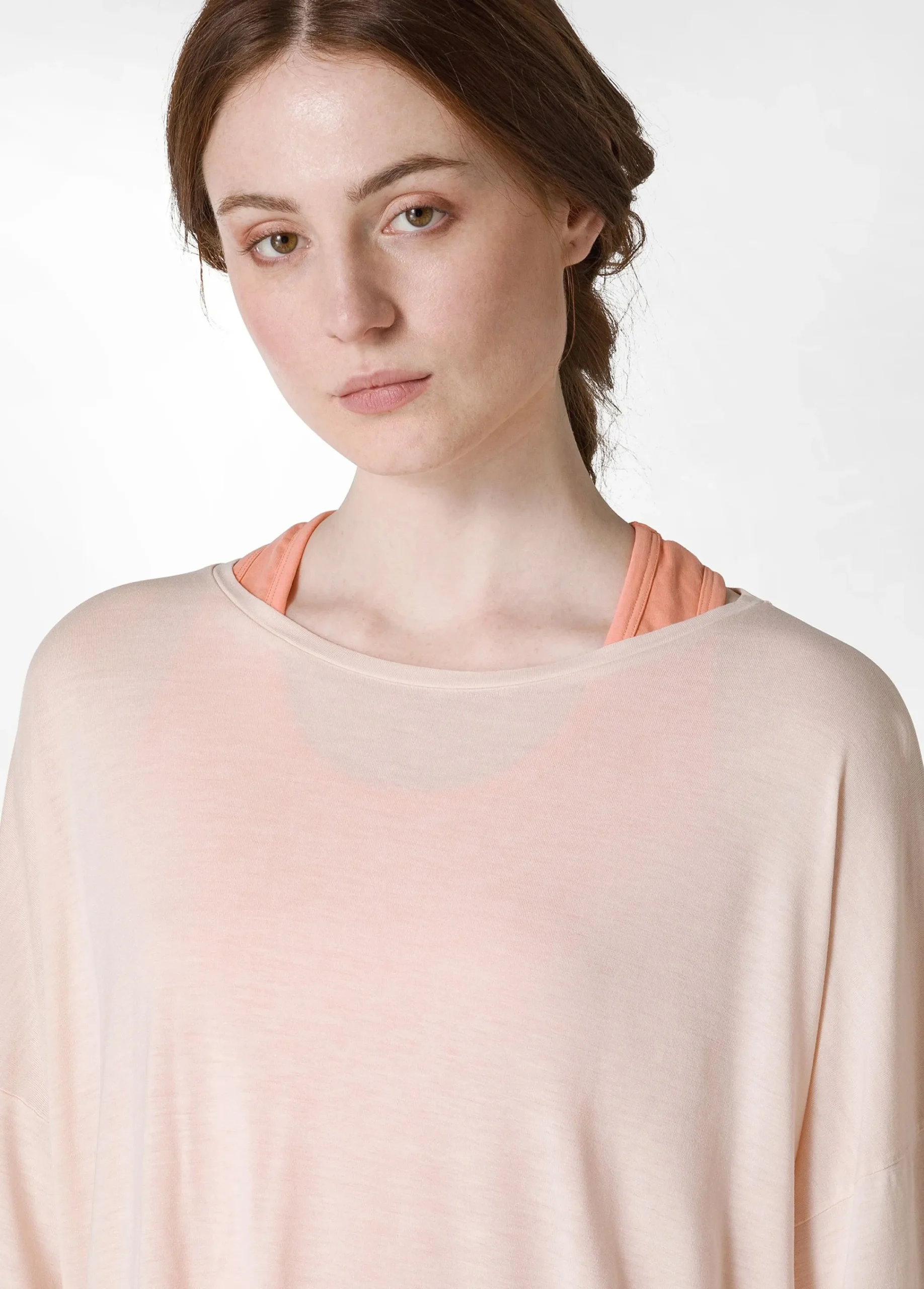 Shop T-Shirt Maxi In Viscosa Rosa Donna Top & T-Shirts