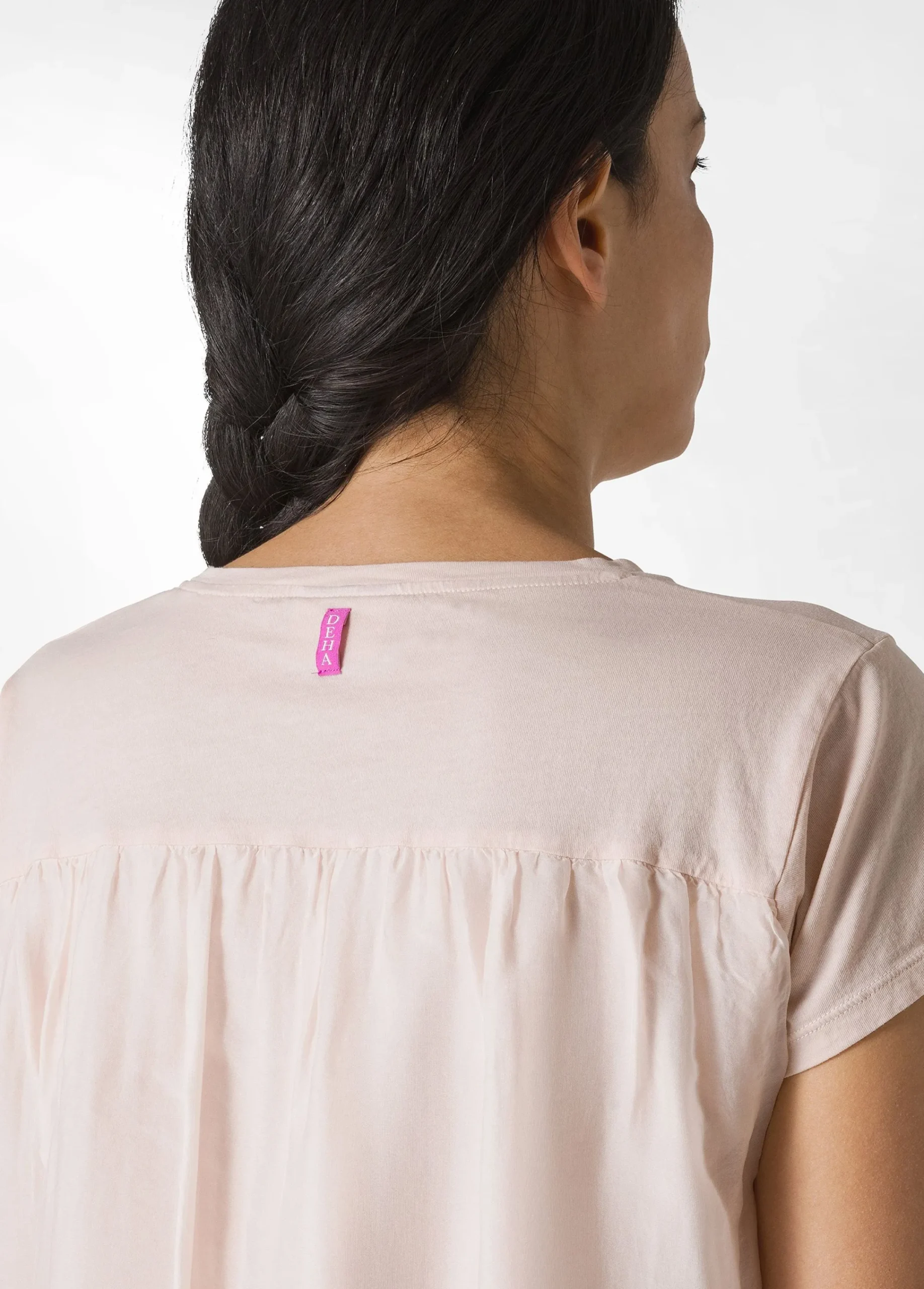 Flash Sale T-Shirt Misto Seta Rosa Donna Camicie & Bluse