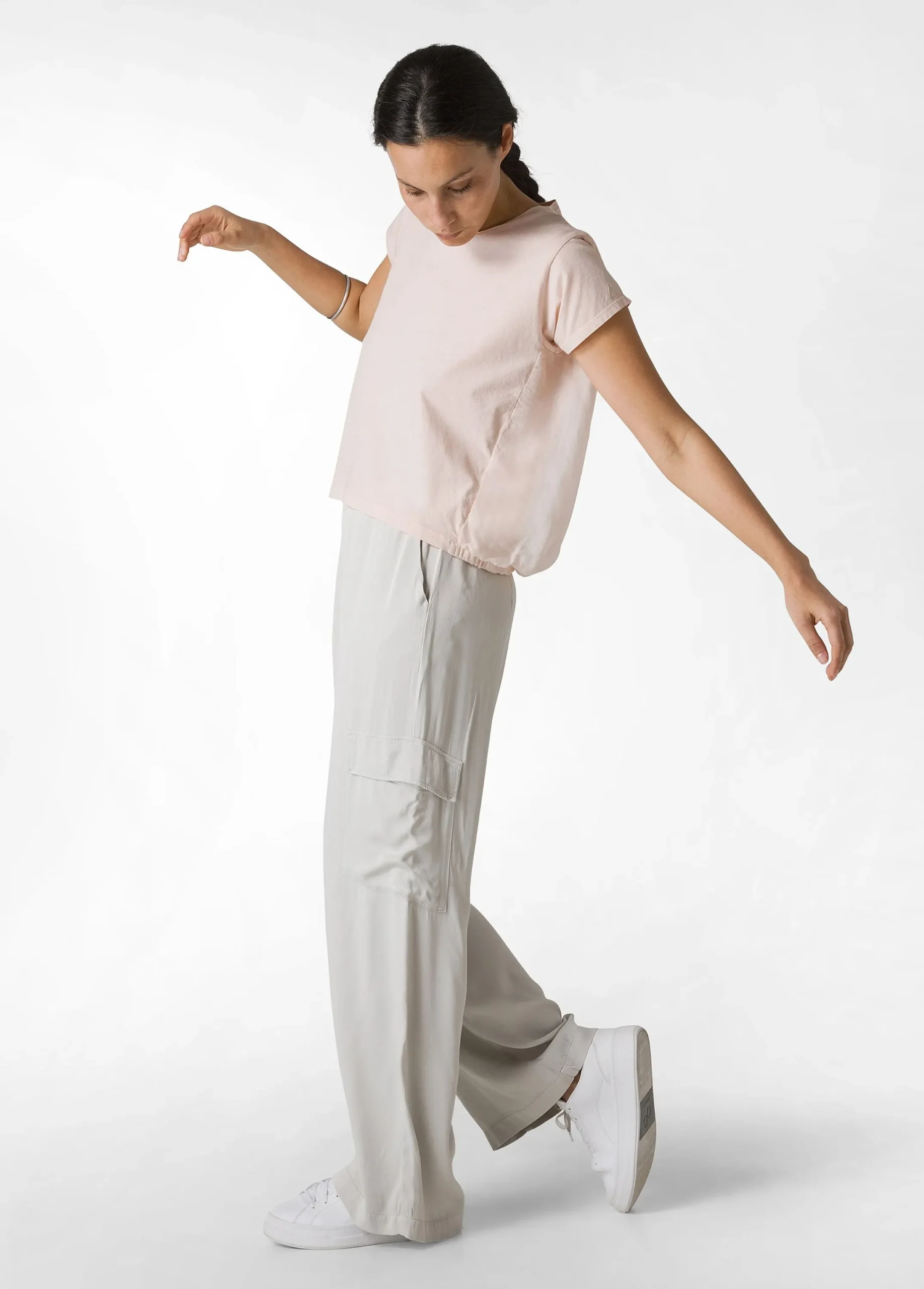 Flash Sale T-Shirt Misto Seta Rosa Donna Camicie & Bluse
