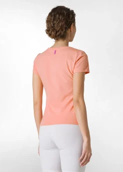 Store T-Shirt Stretch Leggera Con Grafica Arancio Donna Top & T-Shirts