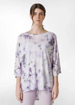 Store T-Shirt Yoga Maxi Stampata Viola Donna Top & T-Shirts