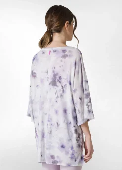 Store T-Shirt Yoga Maxi Stampata Viola Donna Top & T-Shirts