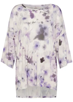 Store T-Shirt Yoga Maxi Stampata Viola Donna Top & T-Shirts